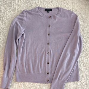 Ann Taylor Light Purple Cardigan Sweater, Sz L, EUC